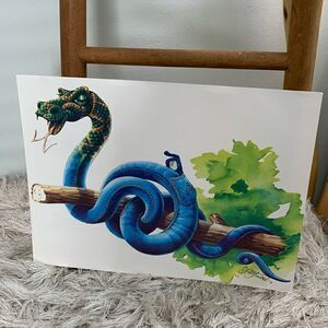 Vintage Wrangler Denim Jeans
Advertising Poster Print Snake On Branch “W” Tongue